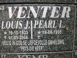 VENTER Louis J. 1933-2004 & Pearl L. 1935-