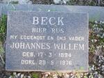 BECK Johannes Willem 1894-1976