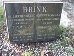 BRINK Johannes F. 1916-1979 & Thymia A. VAN NIEKERK 1919-1974