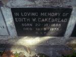 CAKEBREAD Edith W. 1898-1973