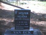 ECK Hester Helena, van nee JANSEN VAN VUUREN 1918-1996