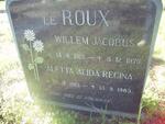 ROUX Willem Jacobus, le 1913-1976 & Aletta Alida Regina 1915-1983