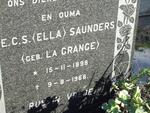SAUNDERS E.C.S. nee LA GRANGE 1898-1968