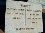SMUTS Clifford Brink -1946 & Anna Elizabeth DU TOIT -1975
