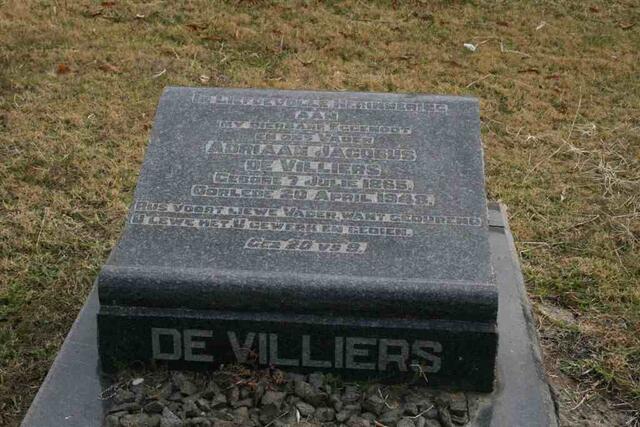 VILLIERS Adriaan Jacobus, de 1865-1948