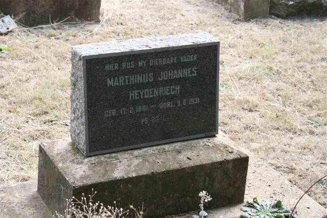 HEYDENRIECH Marthinus Johannes 1861-1931