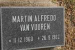 VUUREN Martin Alfredo, van 1960-1962