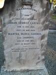 CARINUS Johan George 1809-1889 & Martha Maria JOUBERT 1817-1889