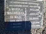 WAAL Willem Adolph, de 1904-1993 & Maria Magdalena SMIT 1904-1977
