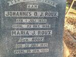 ROUX Johannes D.J. 1833-1896 & Maria J. ROUX 1841-1925