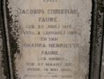 FAURE Jacobus Christian 1819-1879 & Johanna Henrietta KNOBEL 1818-1880