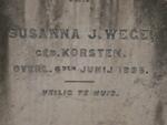 WEGE Susanna J. nee KORSTEN -1895