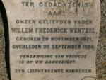 WENTZEL Willem Frederick 1821-1900