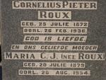 ROUX Cornelius Pieter 1872-1936 & Maria C.J. ROUX 1879-1954