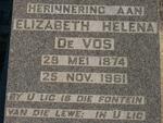 VOS Elizabeth Helena, de 1874-1961