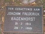 BADENHORST Joachim Frederick 1913-1969