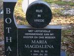 BOTHA Maria Magdalena 1942-1991