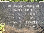 FRAZER Kenneth 1931-1992 & Hazel Edith 1939-1991