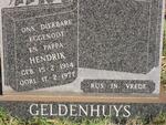 GELDENHUYS Hendrik 1914-1977