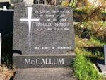 McCALLUM Ronald Ernest 1941-1989
