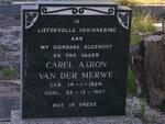 MERWE Carel Aäron, van der 1924-1967