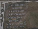 NOTHNAGEL Carl Francois Cronje 1908-1968