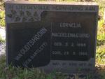 OUDTSHOORN Cornelia Magdalena, van nee BARTLETT 1896-1966