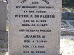 PLESSIS Pieter F.,du 1895-1967 & Juanita N. 1899-1983
