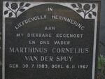 SPUY Marthinus Cornelius, van der 1903-1967