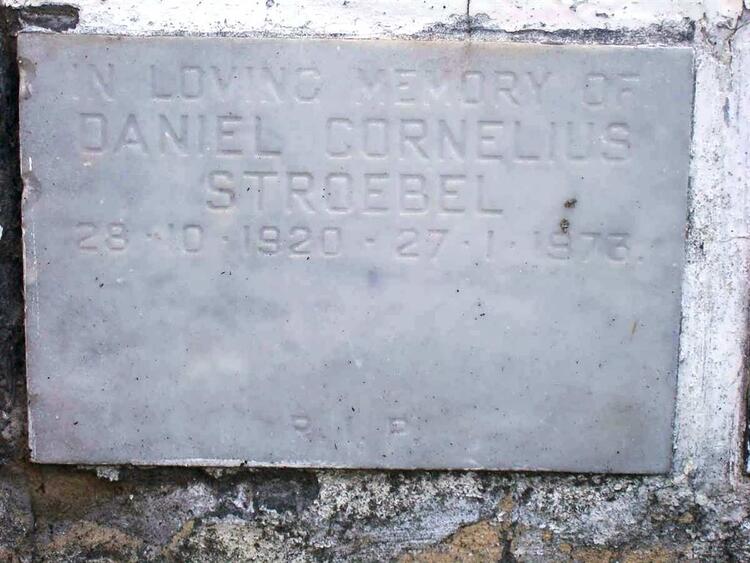 STROEBEL Daniel Cornelius 1920-1973