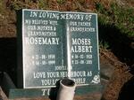 TUR?? Moses Albert 1928-2001 & Rosemary 1938-1999