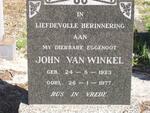 WINKEL John, van 1923-1977