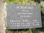 ACKHURST Willie 1905-1985 & Anly 1907-1997 :: ACKHURST Maureen 1937-1937