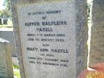 HAZELL Alfred Dalgleish 1865-1933 & Mary Ann 1888-1981