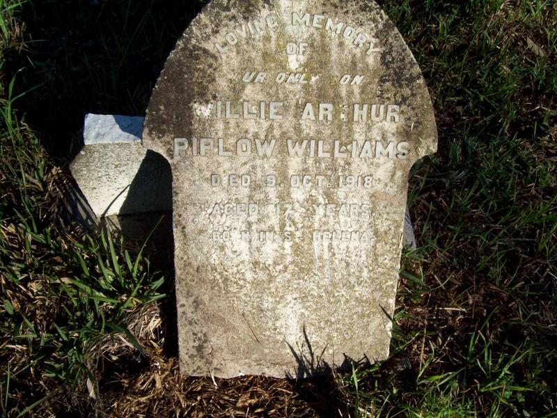 WILLIAMS Willie Arthur Piplow -1918