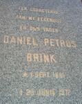 BRINK Daniel Petrus 1881-1972