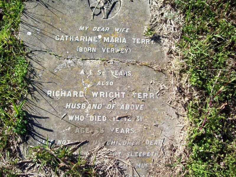 TERRY Richard Wright -1931 & Catharine Maria VERWEY -19??