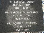 BURKE Eustace 1915-1949 :: O'CARROL Marcellus 1908-1980 :: O'CARROL Aquinas 1912-1984