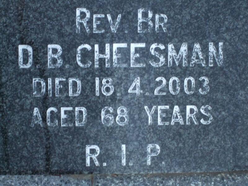 CHEESMAN D.B. -2003