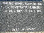 BAHNER Constantia 1897-1991