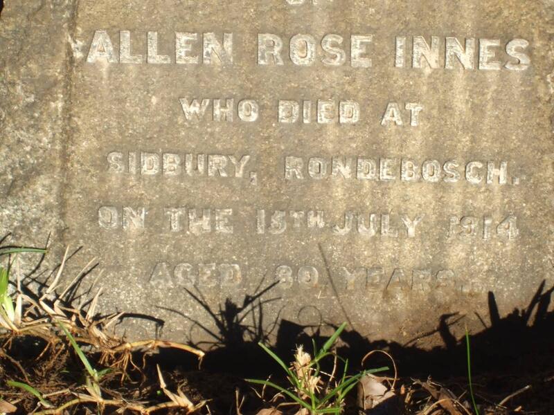 INNES Allen, ROSE -1914