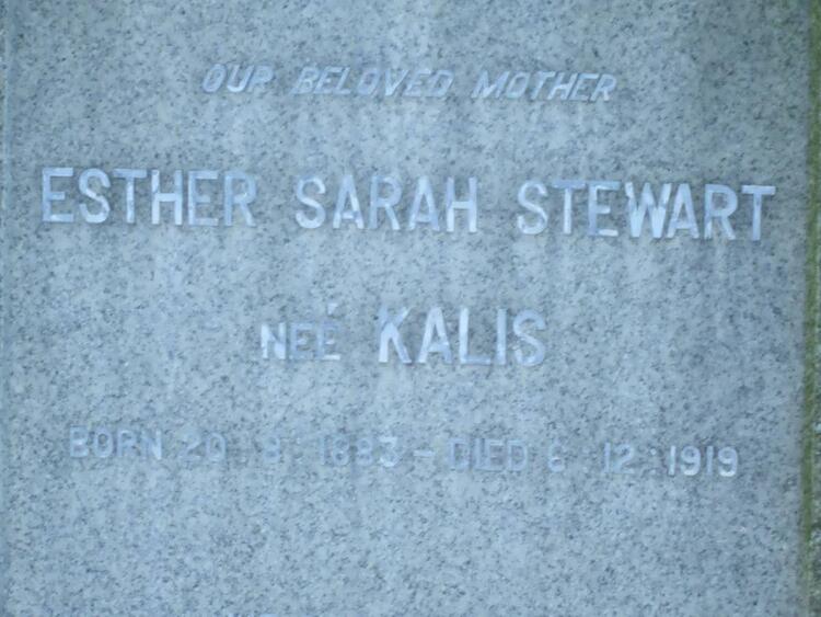 STEWART Esther Sarah nee KALIS 1883-1919