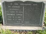 BRYANT Thomas Owen 1912-1980