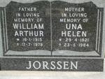 JORSSEN William Arthur 1915-1978 & Una Helen 1921-1984