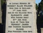 WILKINS Herbert Allen -1950 & Elizabeth Jane -1952 :: WILKINS Herbert James :: WILKINS Alison
