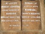 EDWARDS Robert 1868-1928 & Barbara V. REENEN 1866-1947