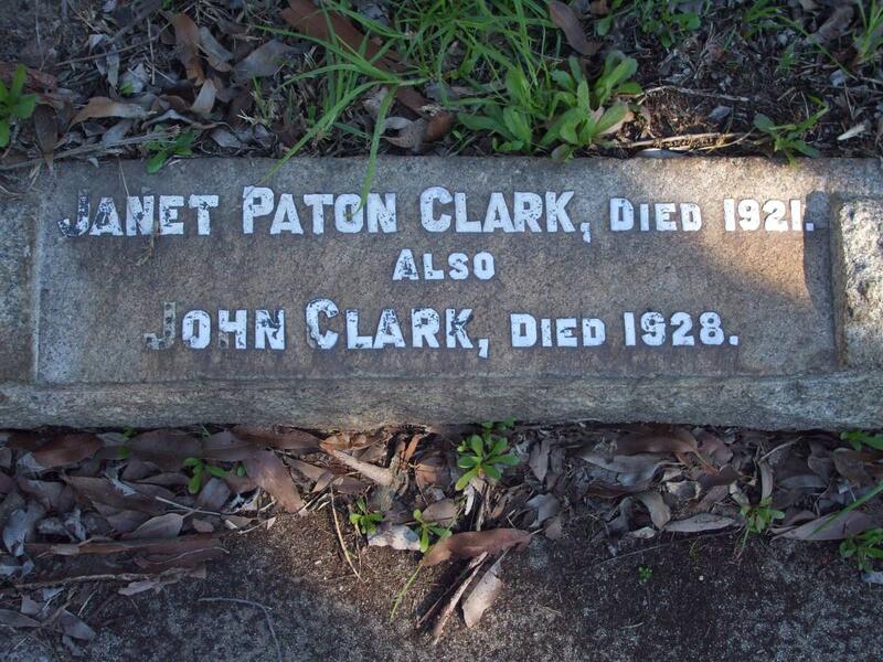 CLARK John -1928 & Janet Paton -1921