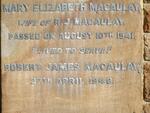 MACAULAY Robert James -1948 & Mary Elizabeth -1941