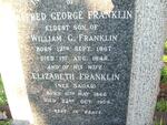 FRANKLIN Alfred George 1867-1949 & Elizabeth SAGAR 1866-1954