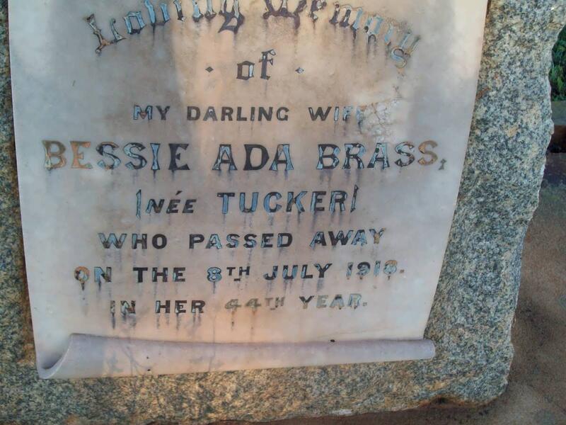BRASS Bessie Ada nee TUCKER -1918